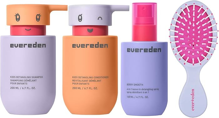 Evereden Kids Complete Haircare Set: Hair Detangling Shampoo, Conditioner & Spray for Children Ag... | Amazon (US)