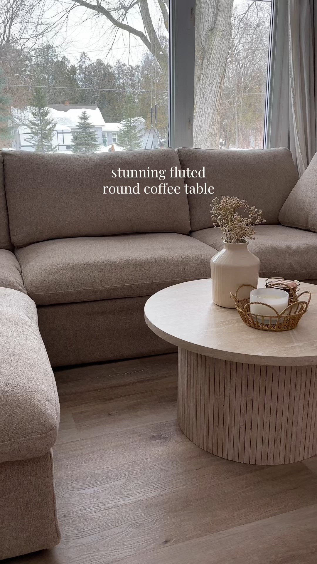Cloud couch & fluted round coffee table of my dreams #amazonfinds #cloudcouch #roundcoffeetable 

#LTKHome