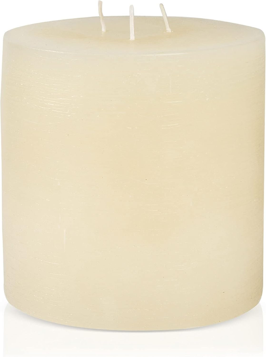 Bask Large Mottled Pillar Candles - Unscented - 6-Inch Diameter for Extra-Wide Holders - 3-Wick C... | Amazon (US)