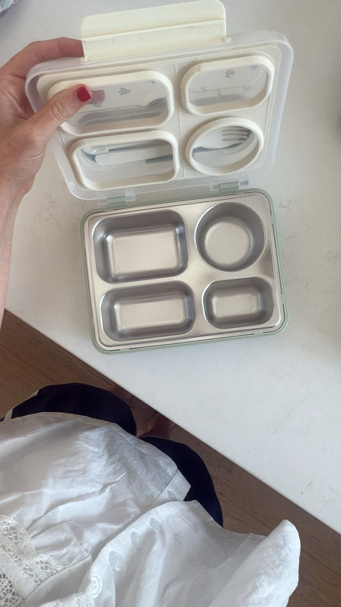 Found a good affordable option for a stainless steel kids lunchbox. Comes in different cute patterns for the lid. 

 #LTKmomlife #LTKSeasonal #LTKTravel