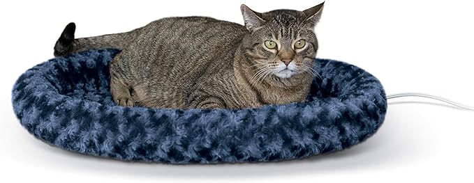 K&H Pet Products Thermo-Kitty Fashion Splash Indoor Heated Cat Bed, Heated Bed for Dogs or Cats w... | Amazon (US)