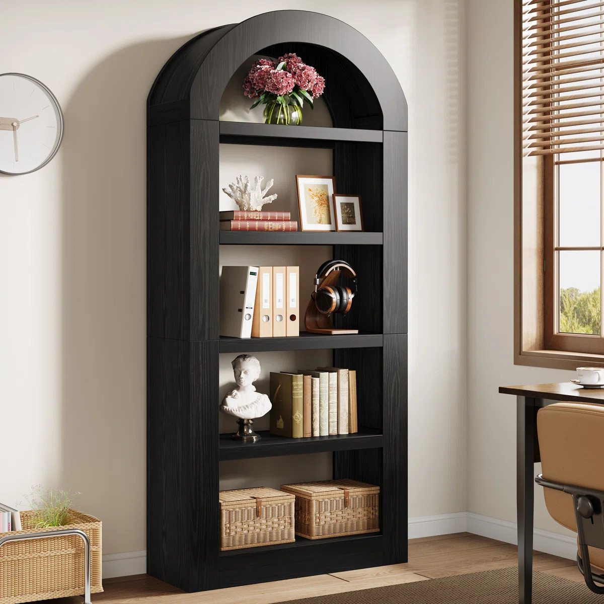 70.87" Tall Arched Bookcase | Wayfair North America