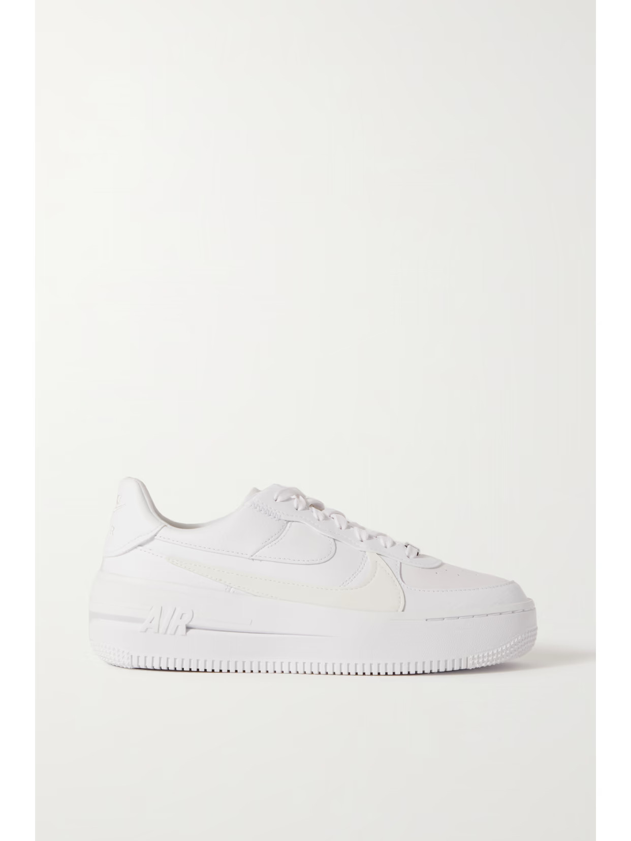 Nike - Air Force 1 Shadow Leather Platform Sneakers - White | NET-A-PORTER (US)