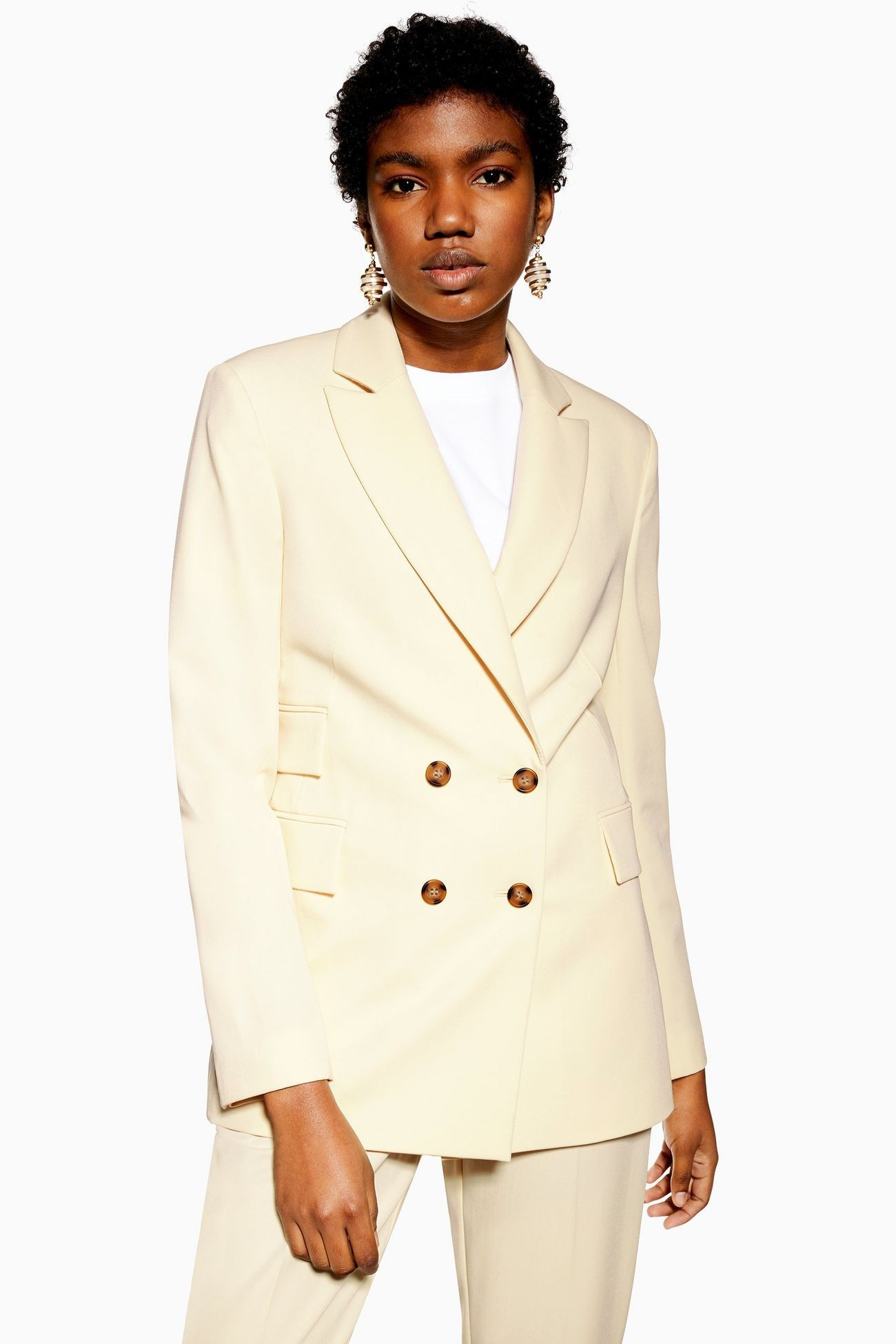 PETITE Cream Suit Jacket | Topshop US