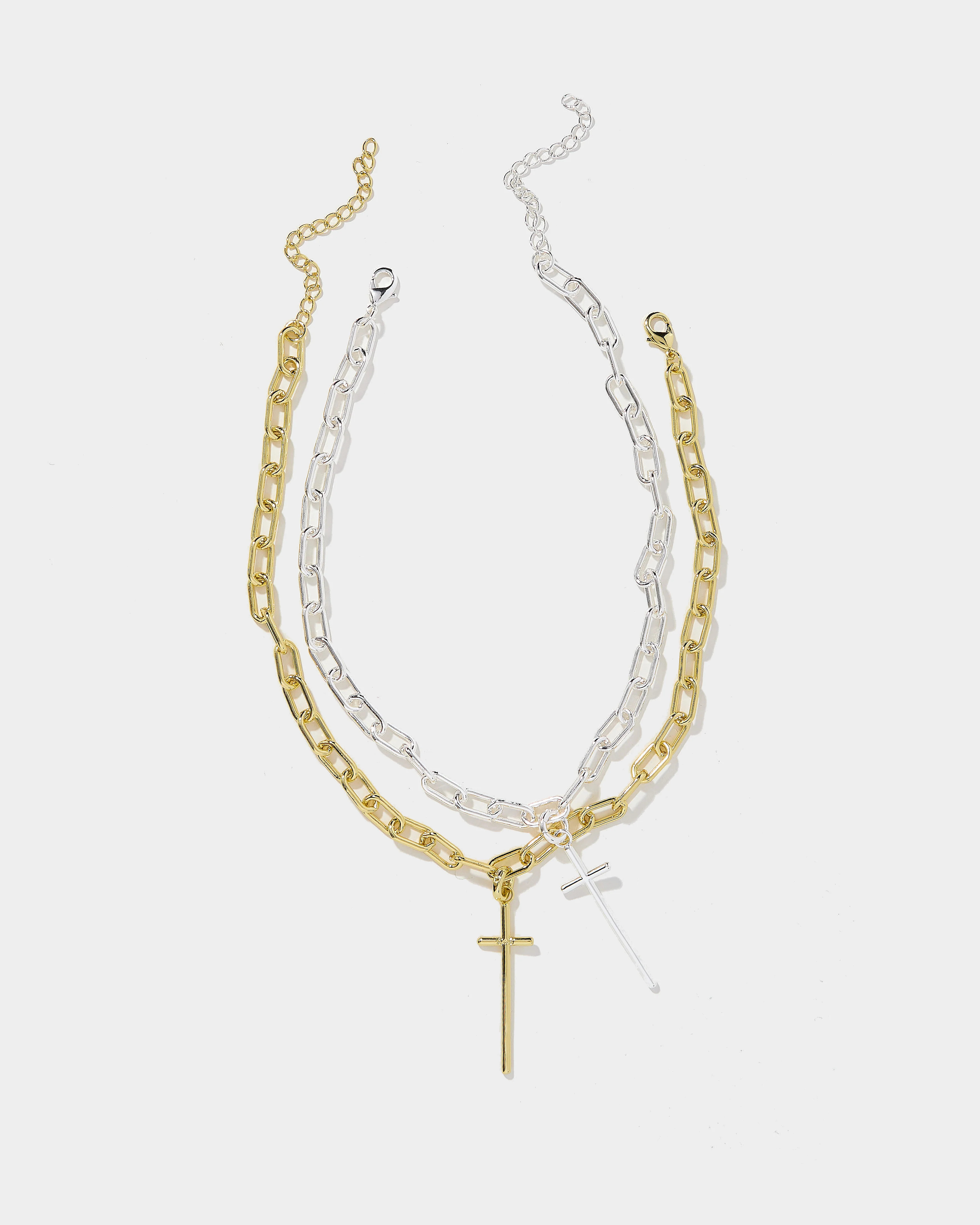 Long Cross Necklace Set | Allie + Bess