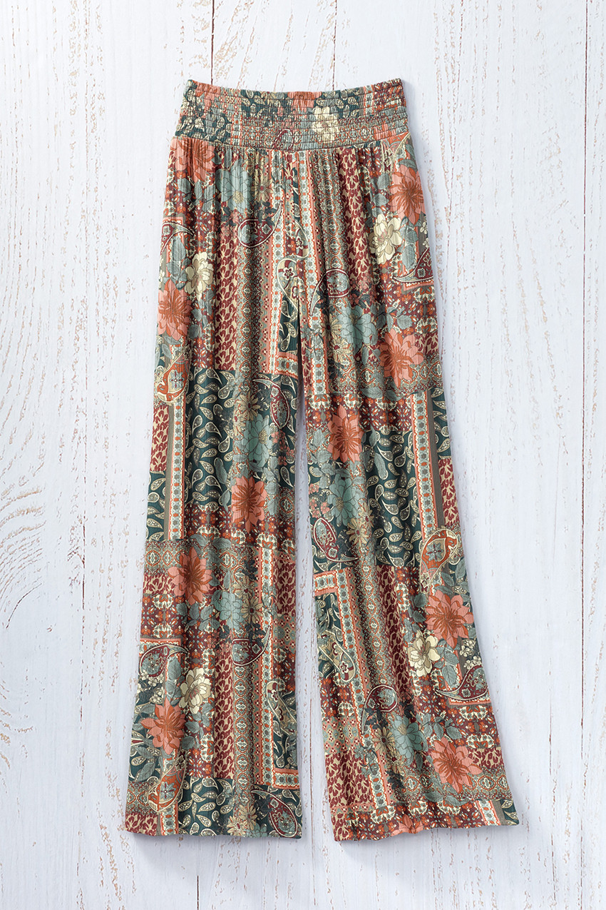 Flower Patch Palazzo Pants | Coldwater Creek