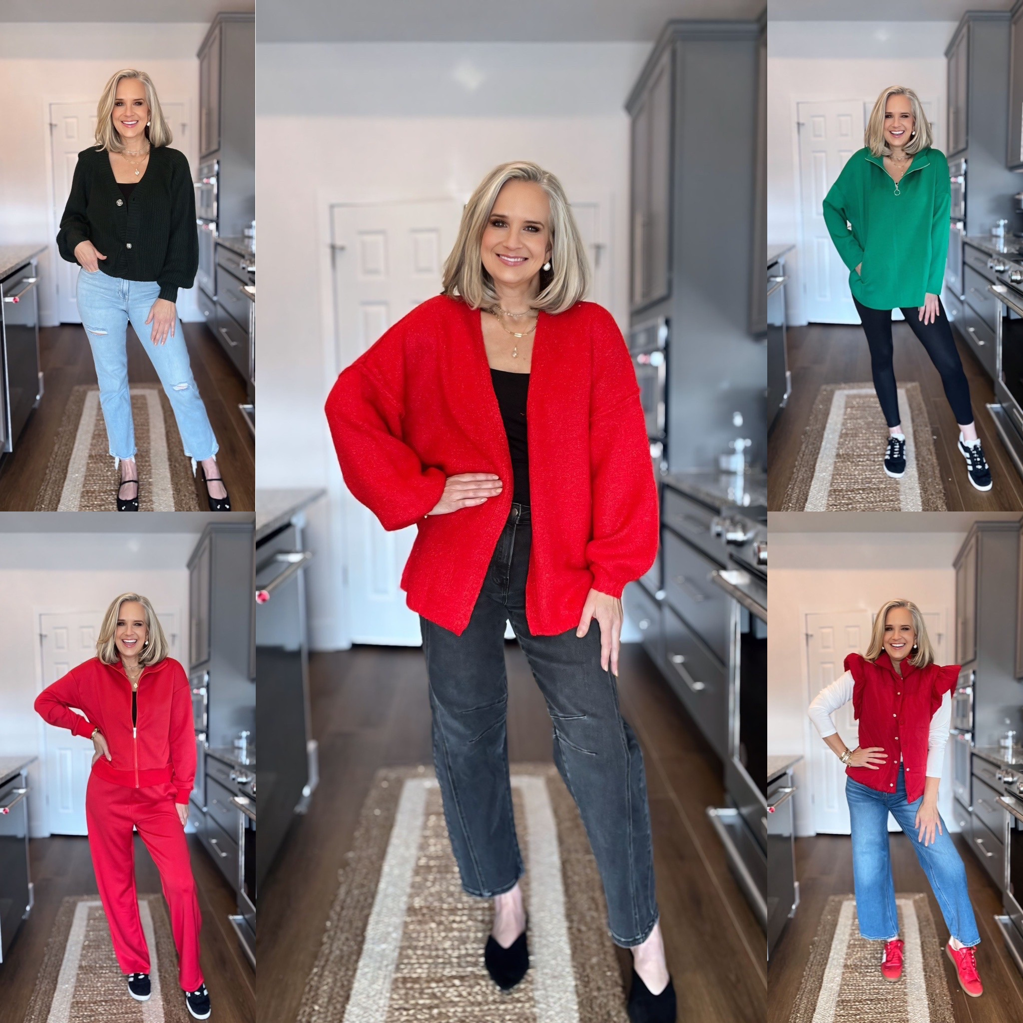 Casual holiday inspo to make you feel festive

Red oversized sweater, barrel jeans, faux leather leggings, matching set, vici, Amazon, tunic, cardigan

#LTKFindsUnder50 #LTKHoliday #LTKOver40