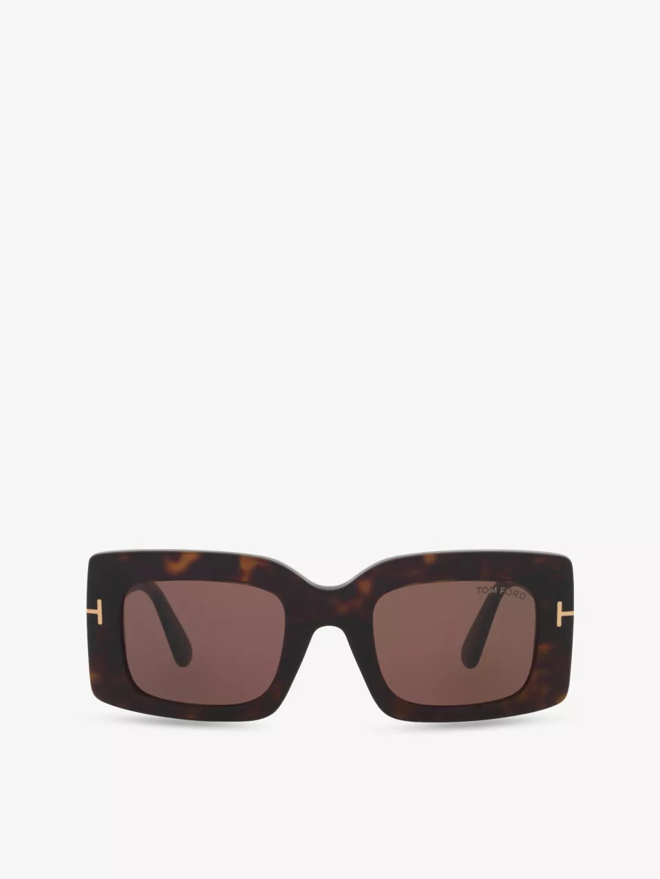 FT1188 Brigitta Rectangle-Frame Acetate Sunglasses | Selfridges