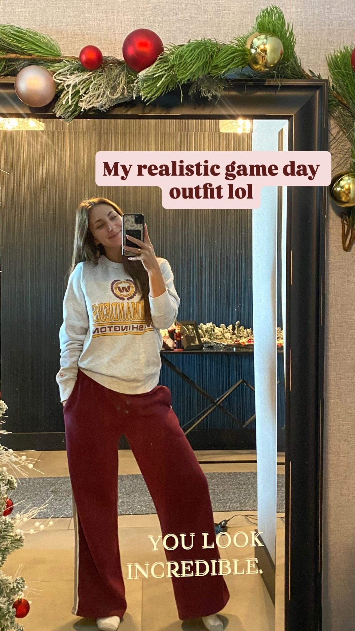 My realistic game day outfit lol love a cozy sweatshirt and sweat pant moment for a cozy NFL football Sunday at home! 

#LTKGiftGuide #LTKFindsUnder50 #LTKSeasonal