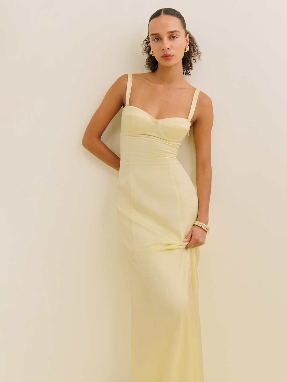 Britney Satin Dress | Reformation (Global)