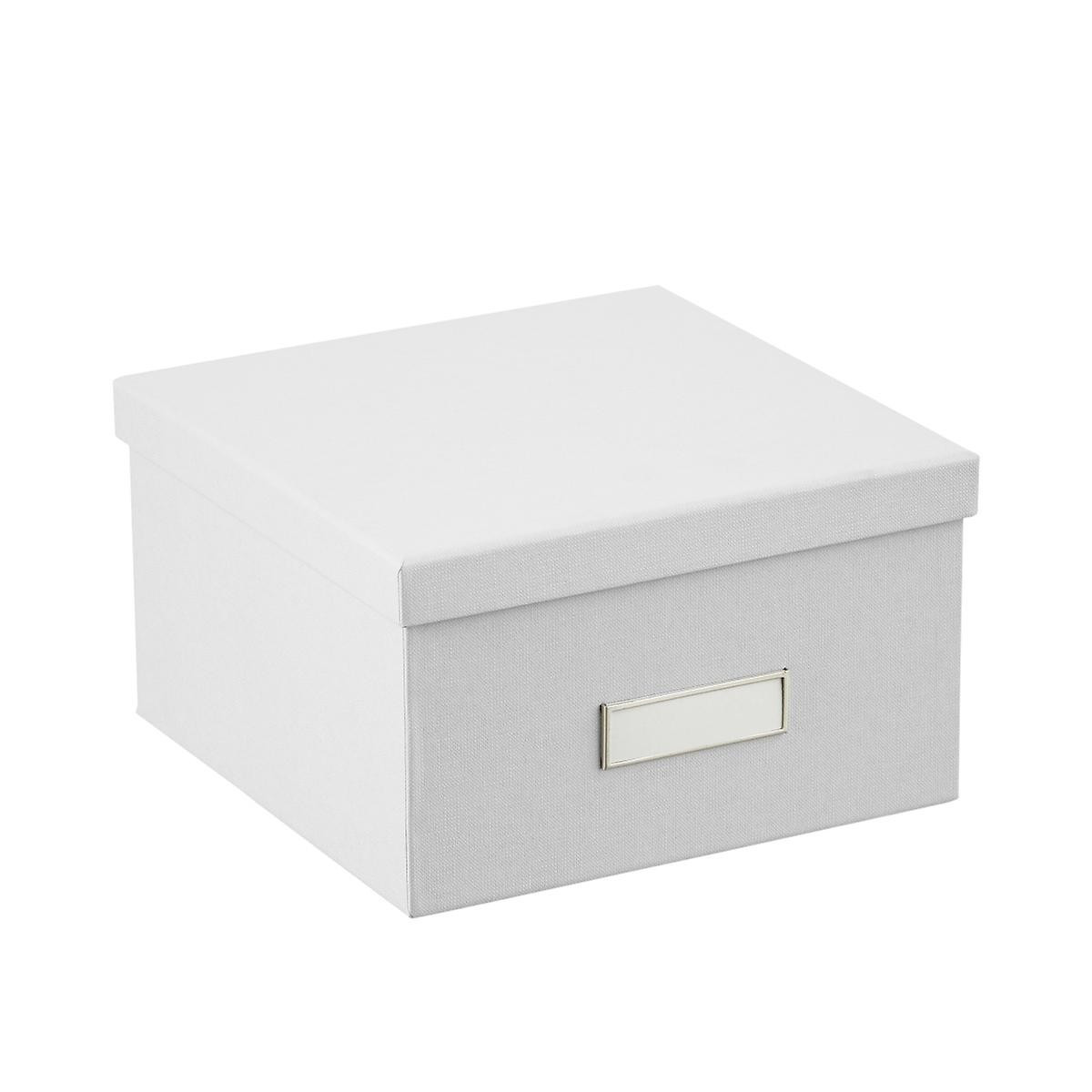 Bigso Light Grey Stockholm Photo Storage Box | The Container Store