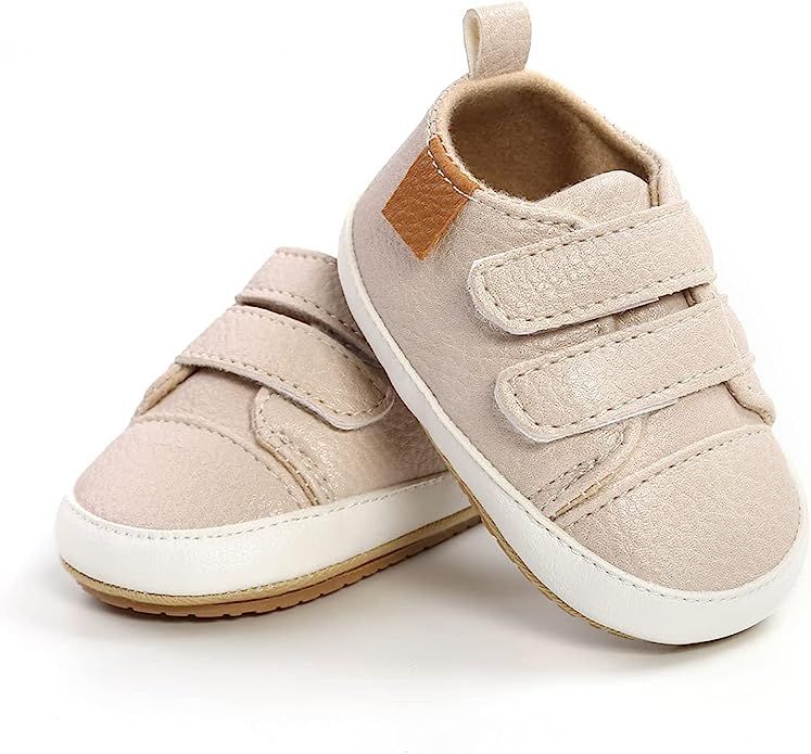 TAREYKA Infant Baby Boys Girls' Sneakers Soft Anti-Slip Soft Sole Newborn Toddler Baby First Walk... | Amazon (US)