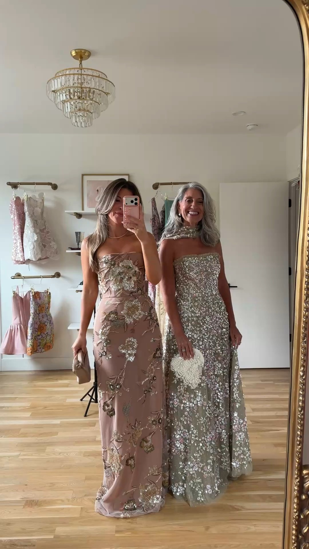 blush floral beaded strapless gown, green pink floral beaded strapless gown with neck scarf mom and me formal wedding guest and mother of the bride dresses 💍

electric picks: emerson20

I’m 5’4” and wearing my usual small/2 in most

mom is 5’4” and wears a medium/6

summer wedding guest dresses, wedding guest dresses, cocktail dresses, semi-formal dresses, black tie wedding guest dresses, destination wedding guest dresses, garden party dresses, wedding guest outfit ideas, mom & me outfits, mom & me dresses, matching outfits, mother daughter outfits, family photo outfits, wedding guest dresses, mother of the bride, mother of the groom, wedding guest outfit ideas

#LTKSeasonal #LTKWedding #LTKgrwm