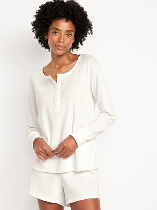 Waffle Lounge Long-Sleeve Top | Old Navy (US)