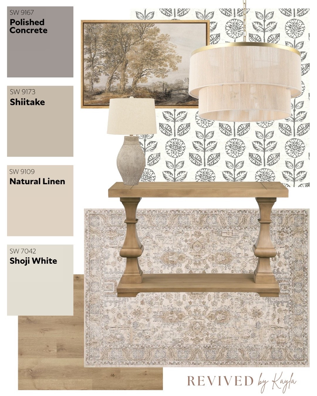 Grey and beige room design mood board 🩶🤎

#entryway #hallway #neutral #homedecor #homedesign #modern #cozy #neutralhome #wayfair #amazon #entrywaydecor #sherwinwilliams #paintcolors #moodboard 

#LTKFindsUnder100 #LTKFindsUnder50 #LTKHome