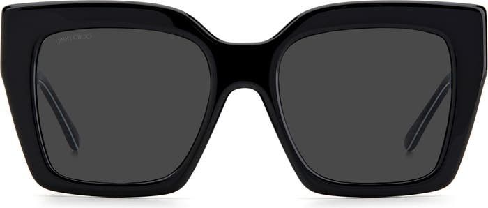Jimmy Choo Elenigs 53mm Square Sunglasses | Black Sunglasses | Shades | Sunnies | Nordstrom