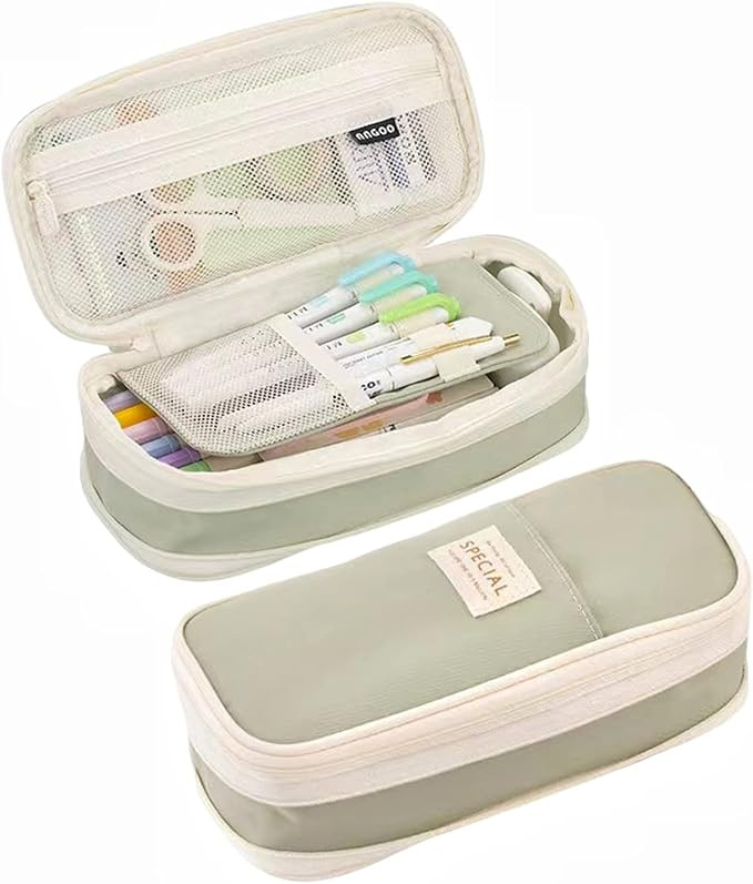 Big Capacity Pencil Case, Large Pencil Pouch Pen Box Bag for Teen Girls Boys, Back to School Supp... | Amazon (US)