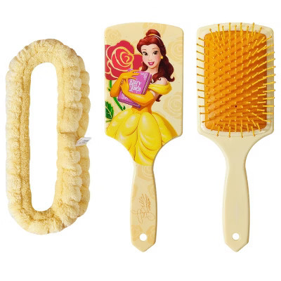Disney Princess Bella Paddle Hair Brush & Spa Headband Set for Girls Ages 3+ | Target