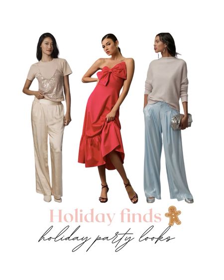 Holiday Party looks , Christmas party outfits , Anthropologie style 

#LTKHoliday #LTKCyberWeek #LTKfindsunder100