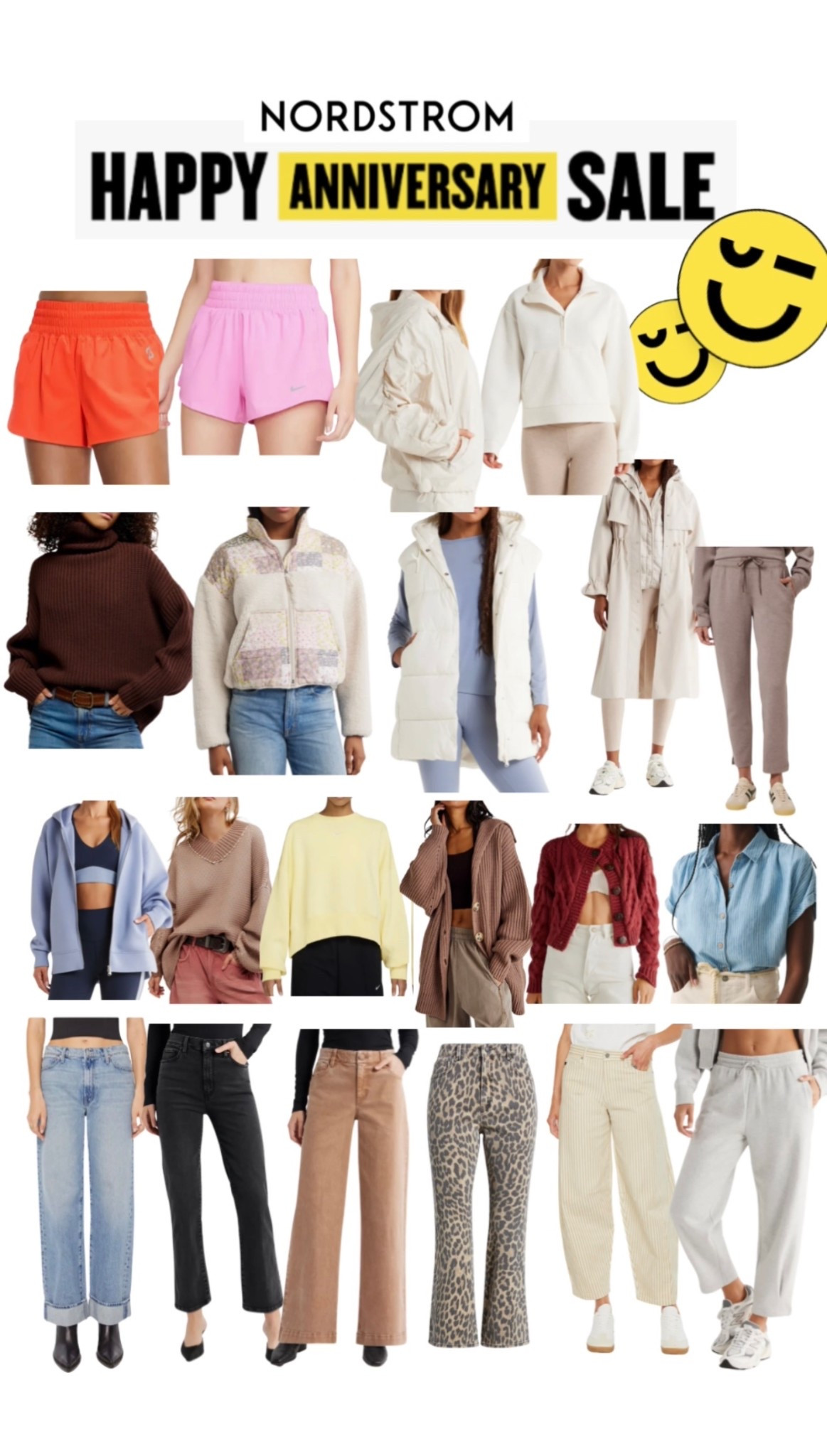 Nordstrom anniversary sale clothing favorites. Free people, fall sweaters, frame jeans, mother denim, sweat pants, active shorts. 

#LTKSaleAlert #LTKFindsUnder100 #LTKSeasonal