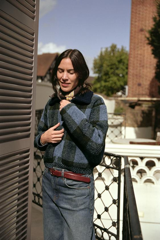 CHECKED CARDIGAN | Zara UK