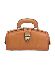 Made In Italy Leather Padded Handle Doctor Shoulder Bag | Handbags | Marshalls | Marshalls