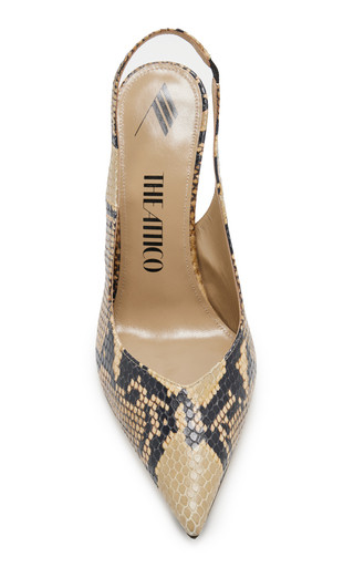 Cheope Python-Effect Leather Slingback Pumps | Moda Operandi (Global)