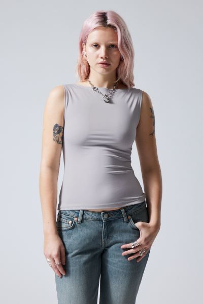 Annie Boatneck Sleeveless top | H&M (UK, MY, IN, SG, PH, TW, HK)