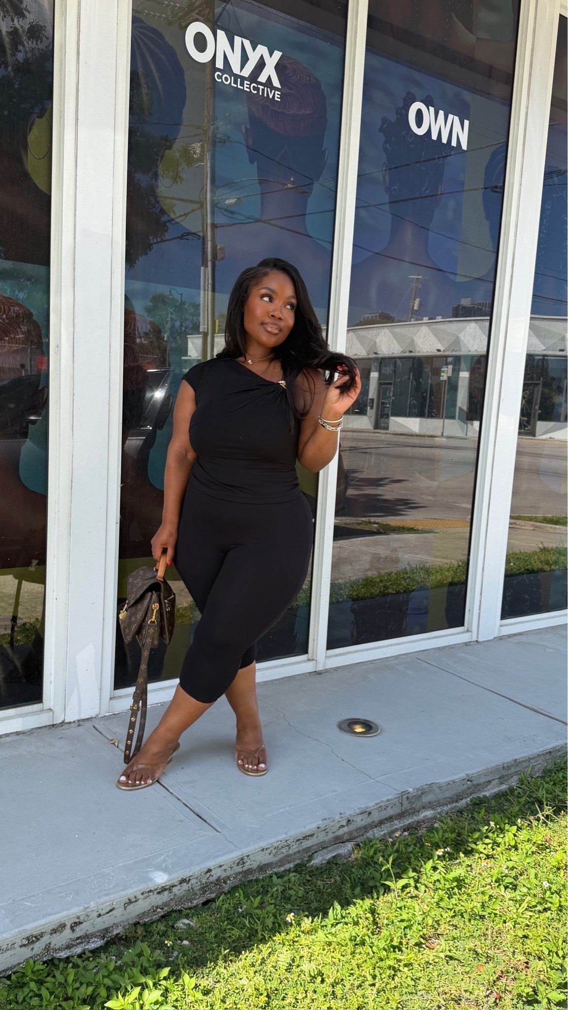 Capris are back yall 🤏🏾🤏🏾

These are the PERFECT summer sandal, comfortable, but gives the slightest height which can be worn casually or to elevate your look

Top: Size L 
Pants: Size L 
Sandal (color: Platina Trnaslucido)

Linking similar tops below that are still available!

#LTKMidsize #LTKSeasonal #LTKPetite