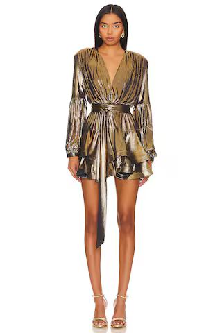 Bronx and Banco Bedouin Metallic Mini Dress in Metallic Gold from Revolve.com | Revolve Clothing (Global)