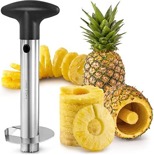 Pineapple Corer and Slicer tool - Reinforced Stainless Steel Pineapple Core Remover - Stainless Stee | Amazon (US)