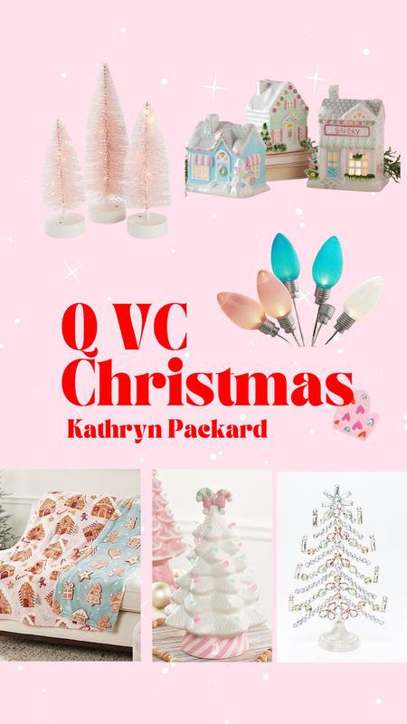 QVC Christmas decorations pastel Christmas pink Christmas pink Christmas trees Christmas houses gingerbread house blanket Christmas blanket pink Christmas Decour trees QVC 

#LTKHoliday #LTKhome #LTKSeasonal