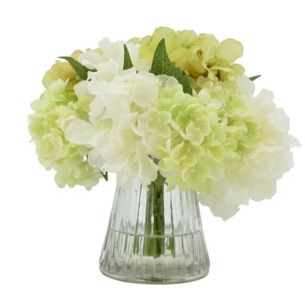 White and Green Hydrangea Bouquet | Wayfair North America