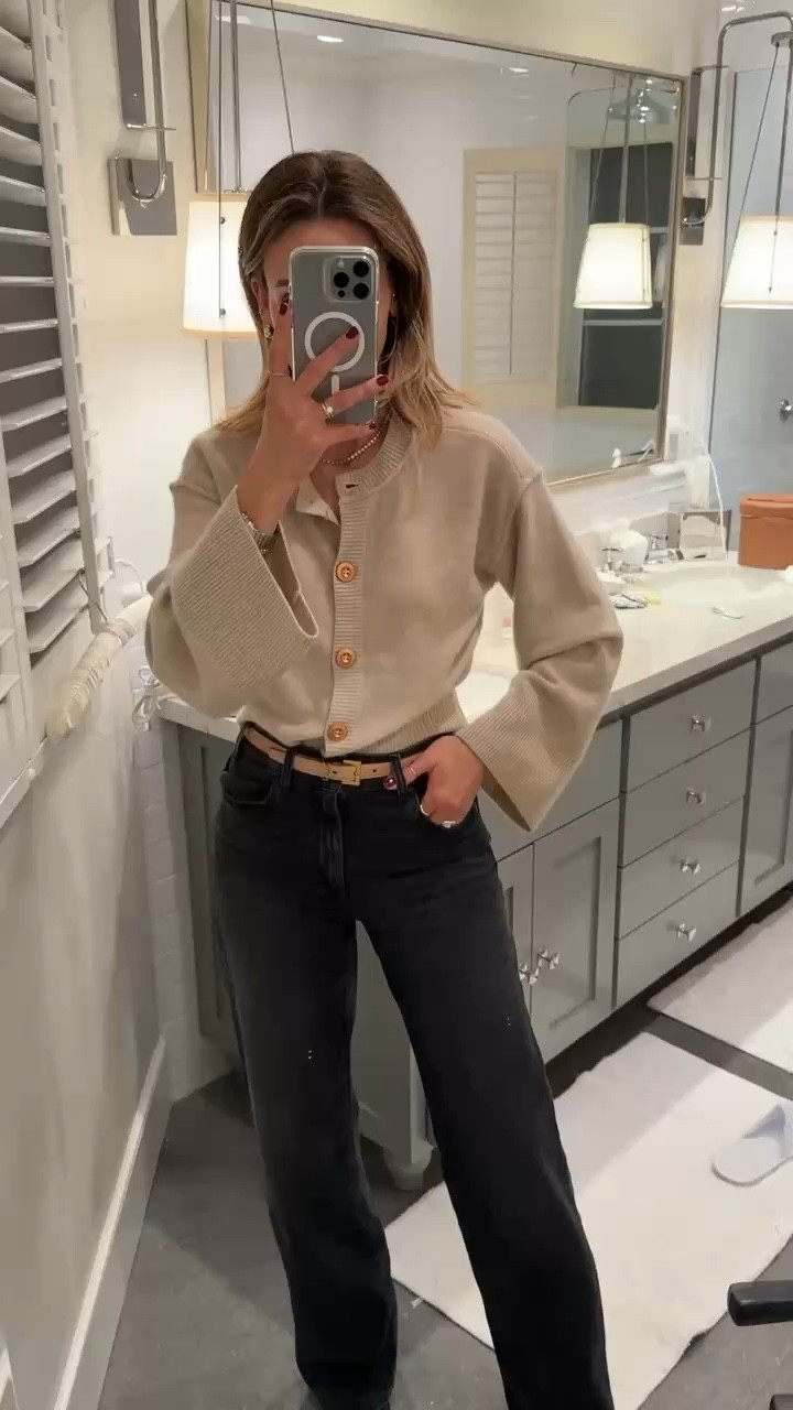 Sharing my outfit of the day! These Paige jeans have been on repeat ever since I bought them during the Nordstrom sale. They’re so comfortable, they have a chic and streamlined fit, and they pair well with everything in my closet. I’m also loving this Anthropologie cardigan (I’m wearing a size small.) It’s such a cozy layer that I can’t wait to style with other winter outfits. Last but not least, these ankle booties add a sharp and “dressed up” feel to my look! 

#LTKSeasonal #LTKShoeCrush #LTKStyleTip