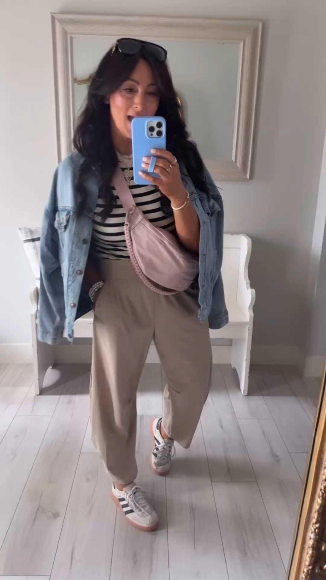 Best pants! Wearing a small, they run big so size down 
• size large jacket for an oversized fit 
• size down 1/2 size in sneakers 


#LTKFindsUnder50 #LTKootd #LTKgrwm