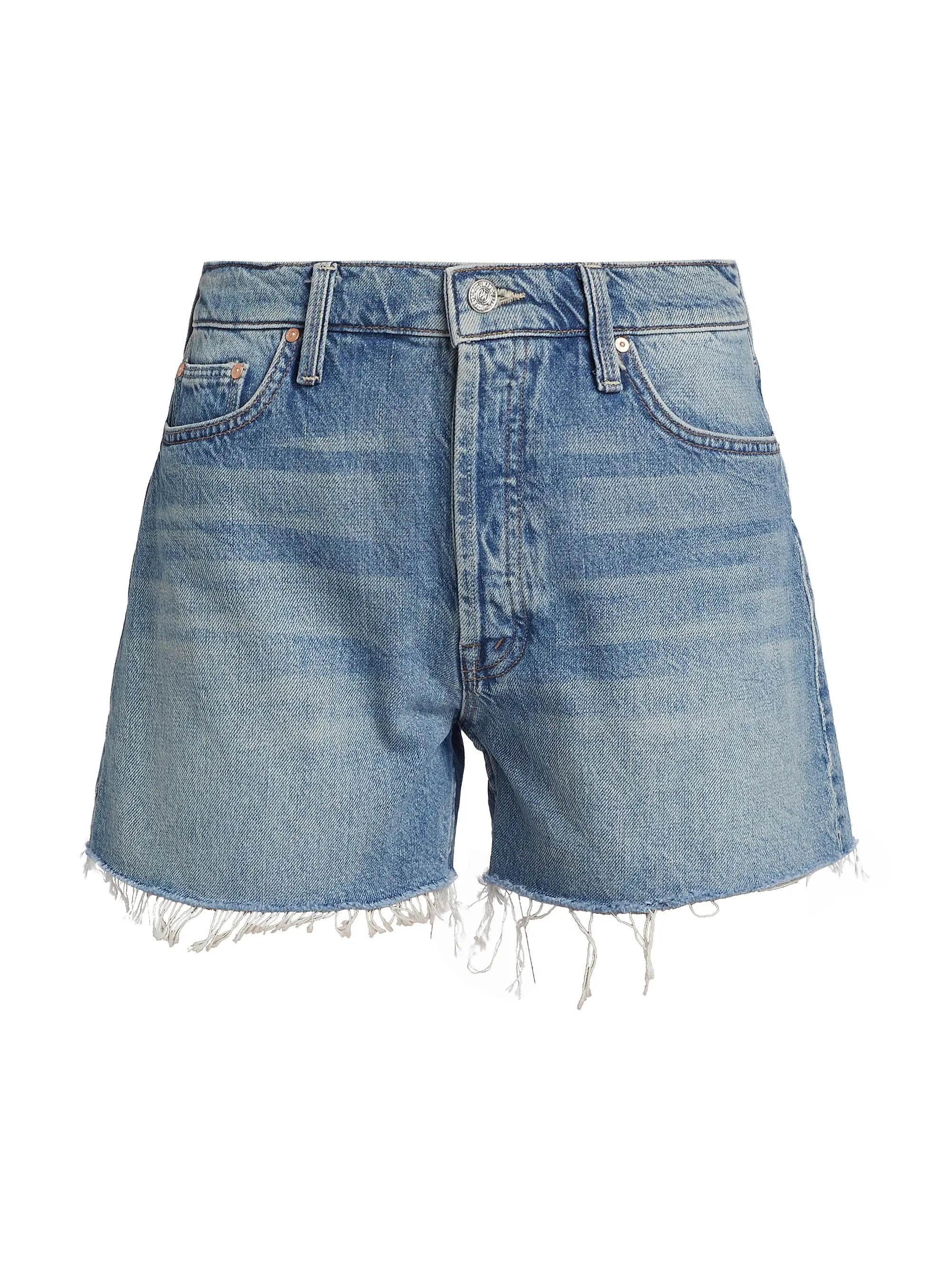 The Skipper Fray Denim Shorts | Saks Fifth Avenue