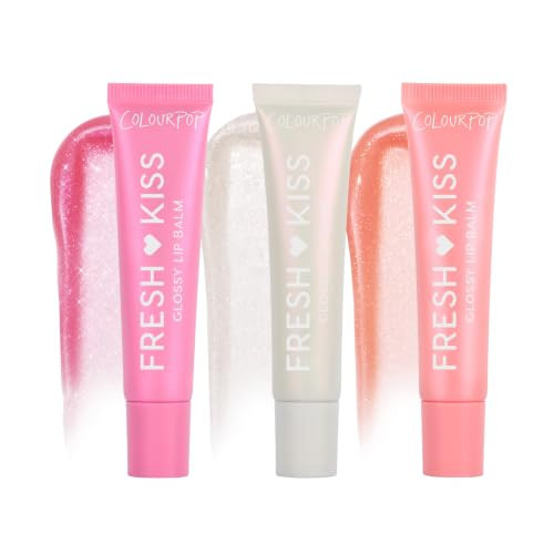 ColourPop Fresh Kiss Glossy Lip Balm Set - Hydrating Lip Care Enriched with Peptides + Hyaluronic Acid - Pearlescent Shimmer Finish - Vegan + Cruelty-Free - Sweet Picks (3 Count) | Amazon (US)