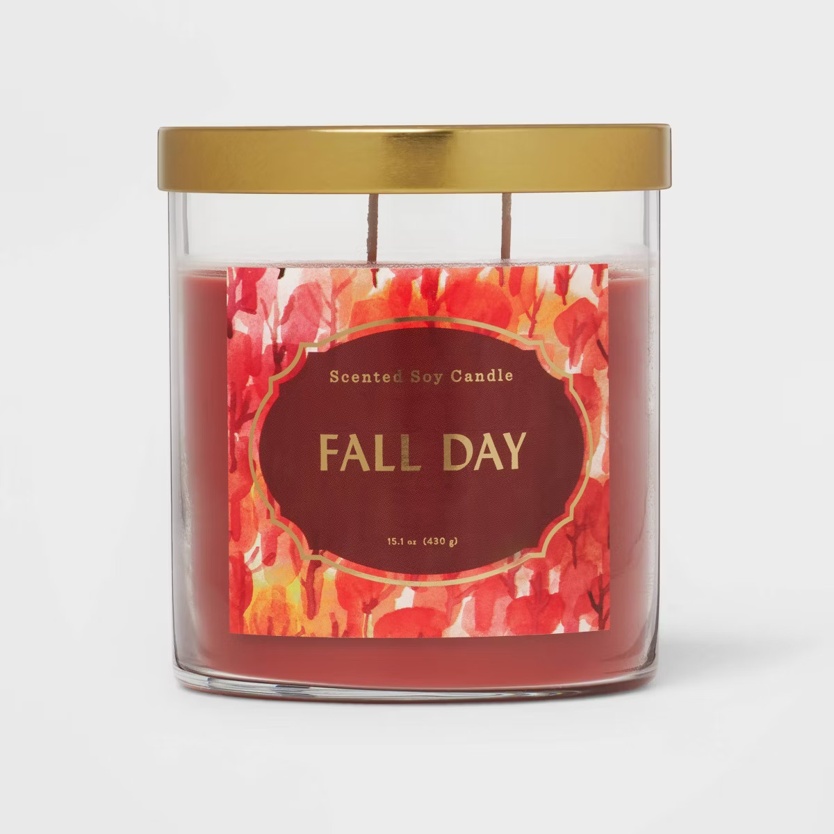 Lidded Glass Jar Fall Day Candle - Opalhouse™ | Target
