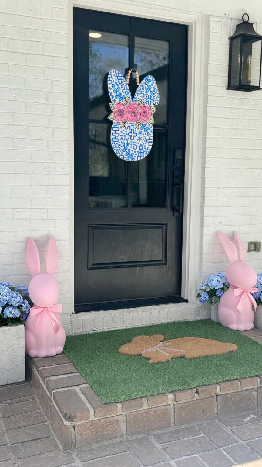 Picture giant blue hydrangeas coming out of my planters💐
My door hanger is from last year but I linked my favorite etsy shop that makes them!
#easter #easterdecor #walmart #porchdecor 

#LTKdayinmylife #LTKHome #LTKspring
