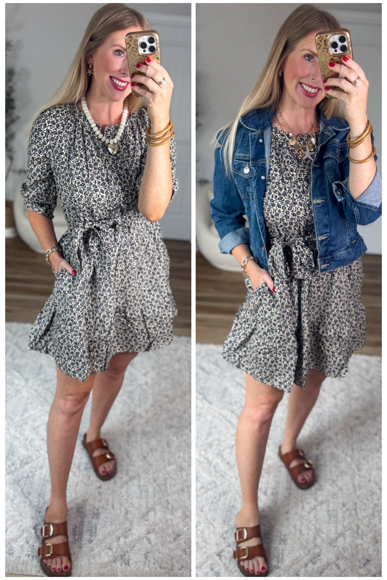 2 ways to wear this floral mini dress from Walmart!

#LTKootd