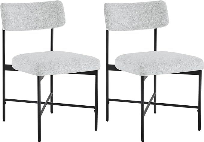 Watson & Whitely Dining Chairs Set of 2, Mid-Century Modern Dinner Chairs, Fabric Upholstered Din... | Amazon (US)