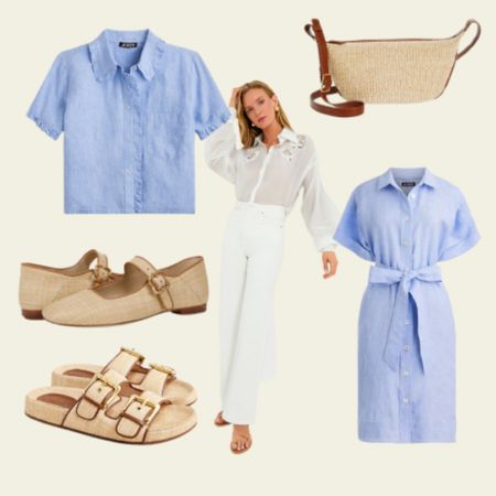 Blue and White | dresses | flats | tops | and  bags

#LTKstyletip #LTKshoecrush #LTKitbag