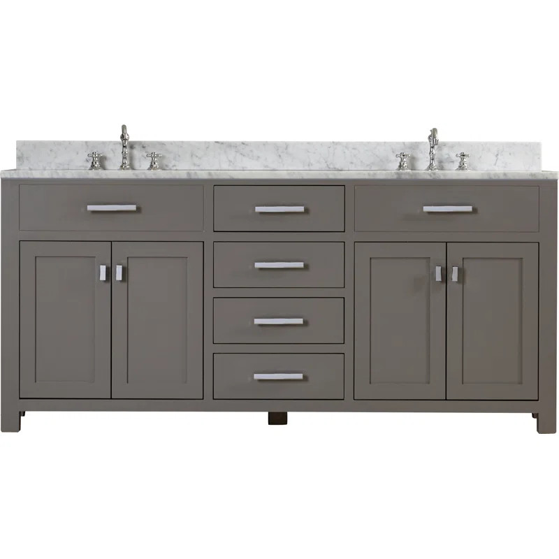Madison 72" Double Bathroom Vanity Set | Wayfair North America