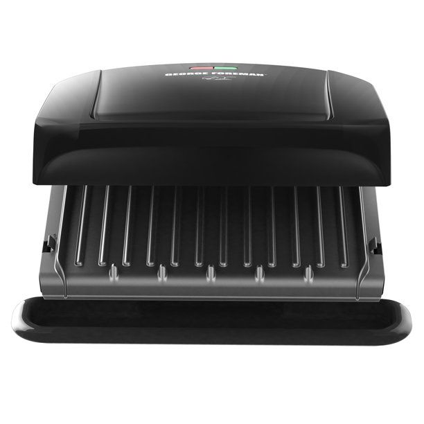 George Foreman 4-Serving Removable Plate Electric Grill and Panini Press, Black, GRP1060B | Walmart (US)