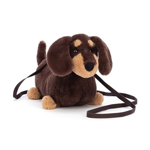 Jellycat Otto Sausage Dog Plush Bag, 8.5 inches - Crossbody and Shoulder Purse - Fun and Unique Handbag | Amazon (US)