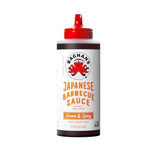 Bachan's Japanese Barbecue Sauce - Sweet & Spicy, 16 Oz Bottle, Cold-Filled, Non GMO, No Preservatives, BPA free - Spicy BBQ Sauce for Wings, Chicken, Beef, Pork, Seafood, Noodle Recipes | Amazon (US)