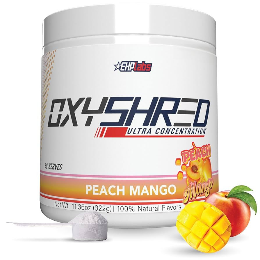 EHP Labs OxyShred Pre Workout Powder - Preworkout Powder with L Glutamine & Acetyl L Carnitine, E... | Amazon (US)