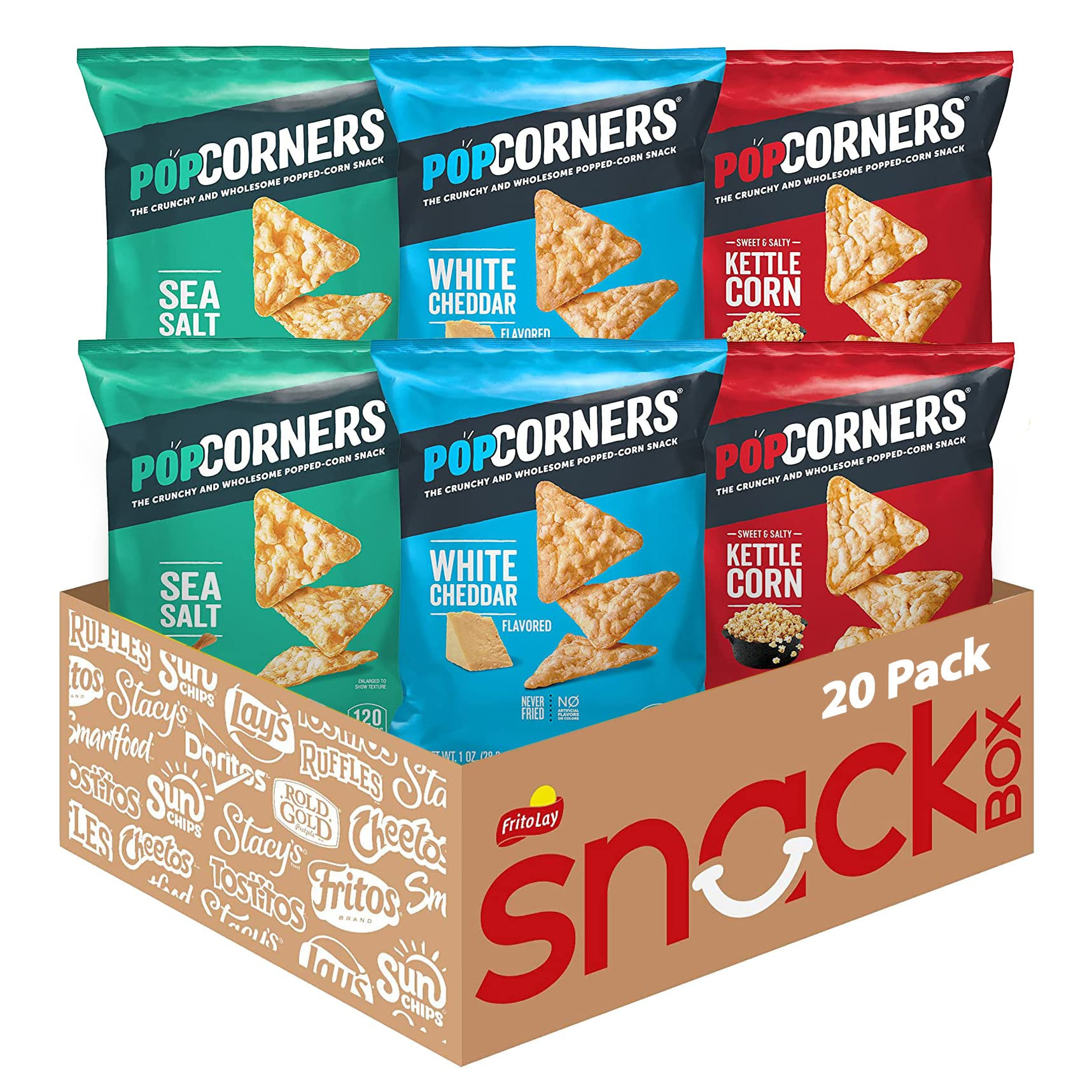 PopCorners Popped Corn Snacks, Core 3 Flavor Pack, 1 Ounce (Pack of 20) (Packaging May Vary) | Amazon (US)