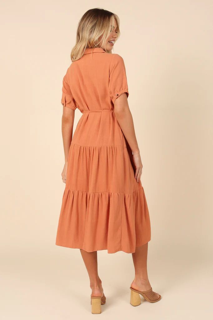 Adara Midi Dress - Orange | Petal & Pup (US)