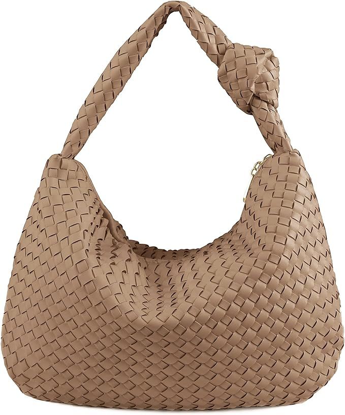 Women's Soft Faux Leather Tote Bag Top Handle Shoulder Bag Satchel Large Capacity Handbag (Large/... | Amazon (US)
